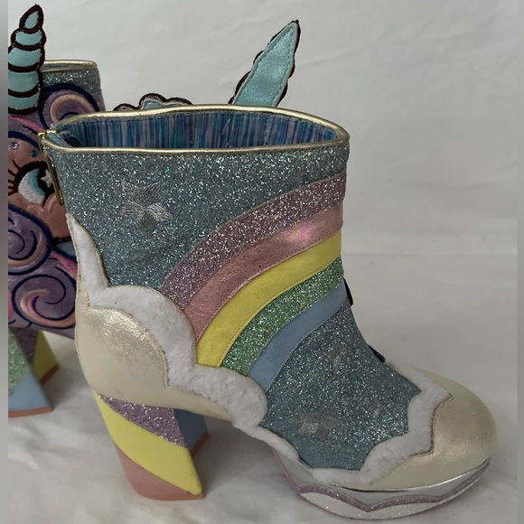 Daisy Dreams Boots- Irregular Choice- Taylor Swift - Unicorn Glitter- Size 8 - Picture 3 of 13